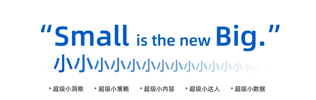 Small is the new Big营销理念